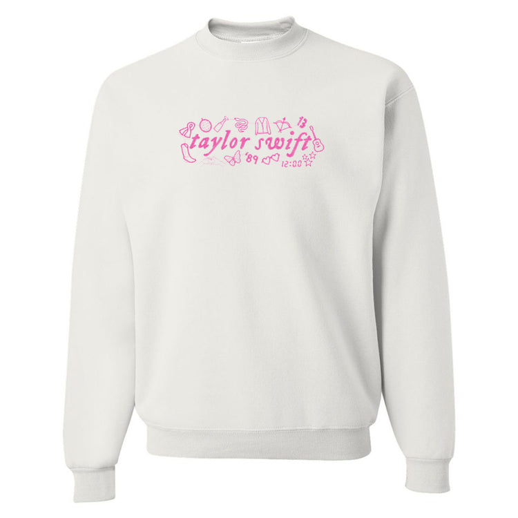 Taylor Swift Embroidered Crewneck Sweatshirt
