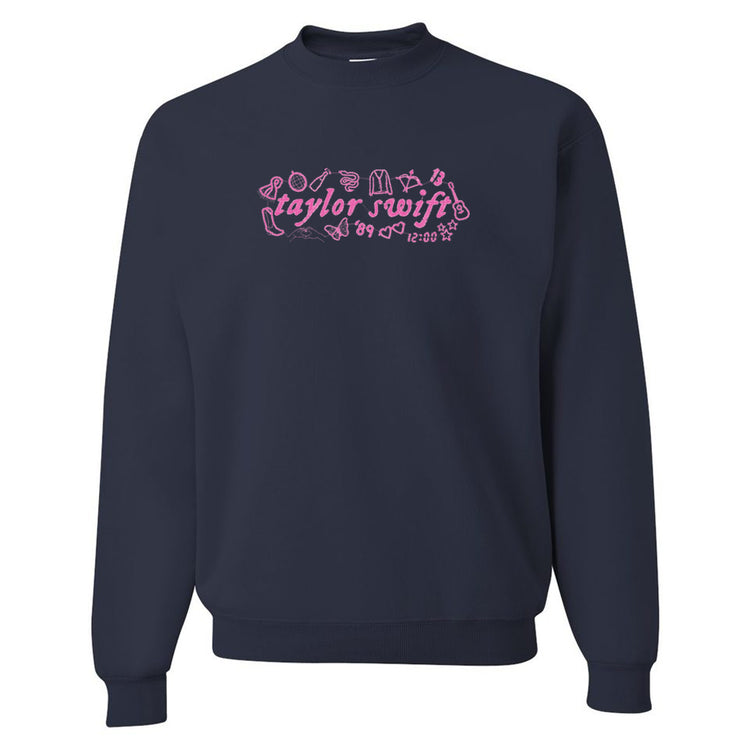 Taylor Swift Embroidered Crewneck Sweatshirt