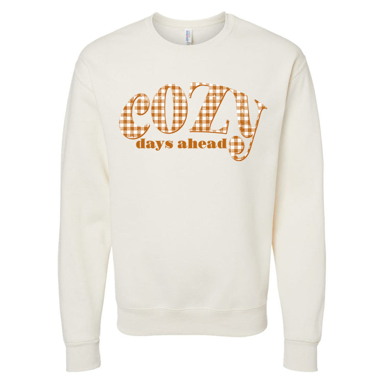 Fall Season 'Cozy Days Ahead' Crewneck Sweatshirt