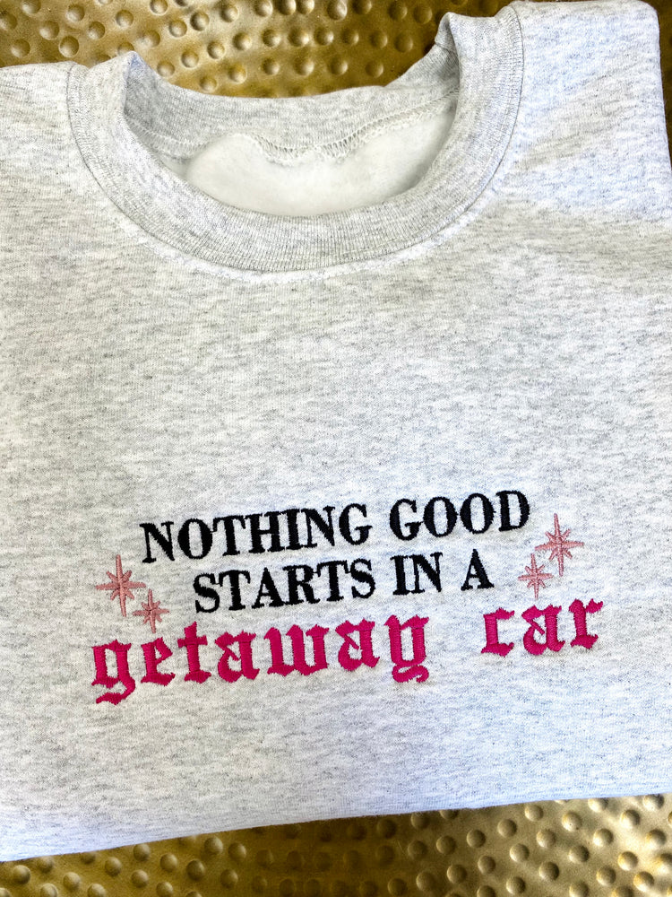 Getaway Car Embroidered Swiftie Sweatshirt