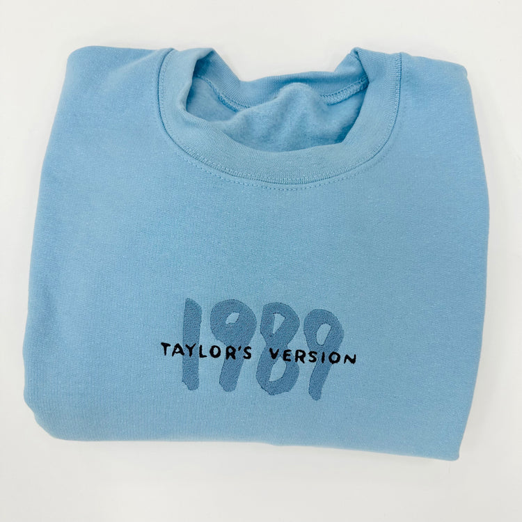 1989 (taylor's version) Embroidered Crewneck Sweatshirt
