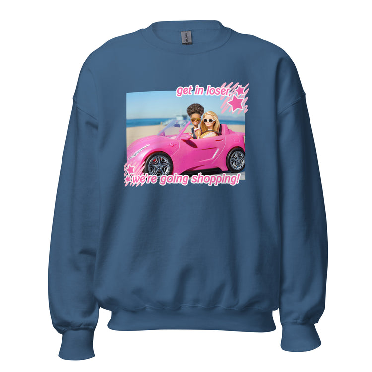 Means Girls & Barbie 'Get in Loser, We're Going Shopping' Crewneck Sweatshirt