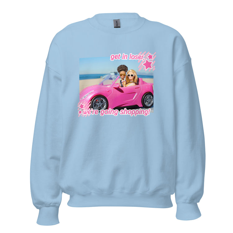 Means Girls & Barbie 'Get in Loser, We're Going Shopping' Crewneck Sweatshirt