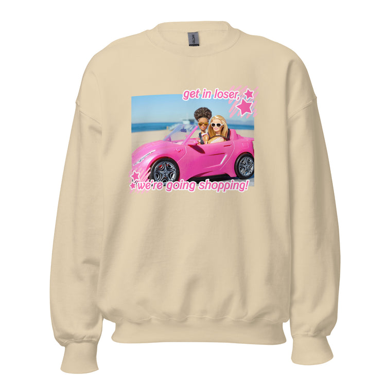 Means Girls & Barbie 'Get in Loser, We're Going Shopping' Crewneck Sweatshirt