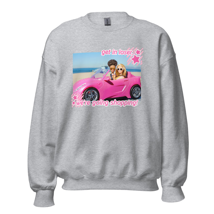 Means Girls & Barbie 'Get in Loser, We're Going Shopping' Crewneck Sweatshirt