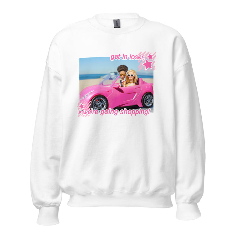 Means Girls & Barbie 'Get in Loser, We're Going Shopping' Crewneck Sweatshirt