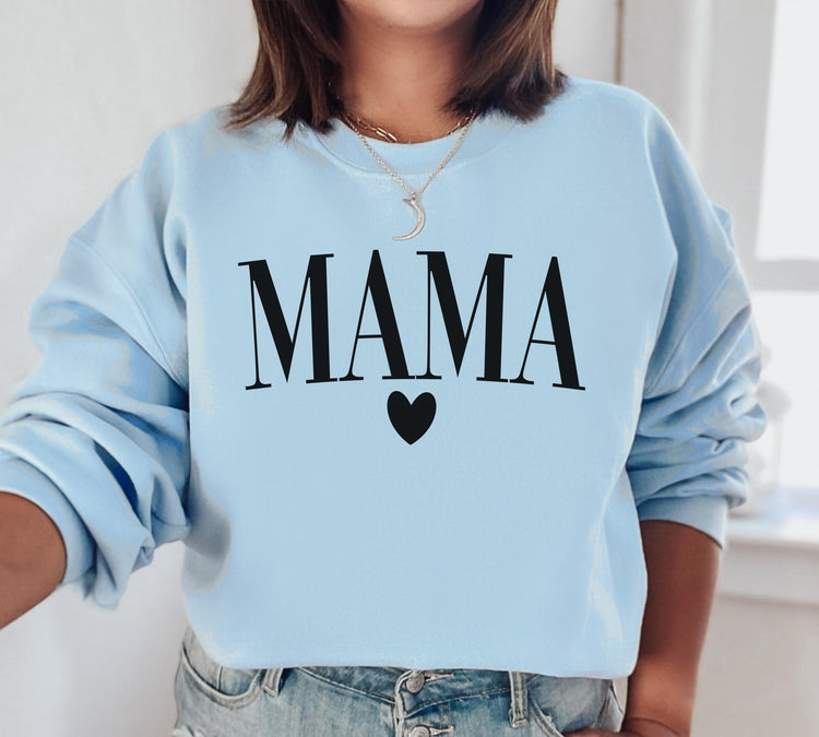 Mama Heart Crewneck Sweatshirt