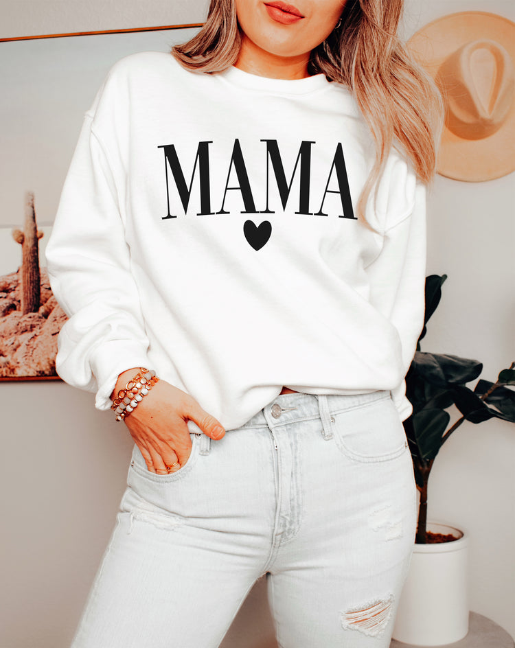 Mama Heart Crewneck Sweatshirt