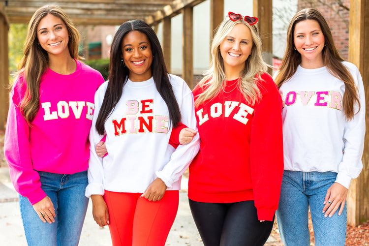 Love Letter Patch Crewneck Sweatshirt
