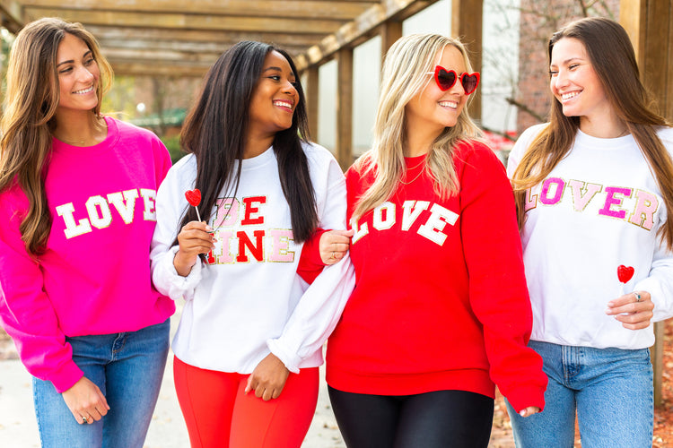 Love Letter Patch Crewneck Sweatshirt