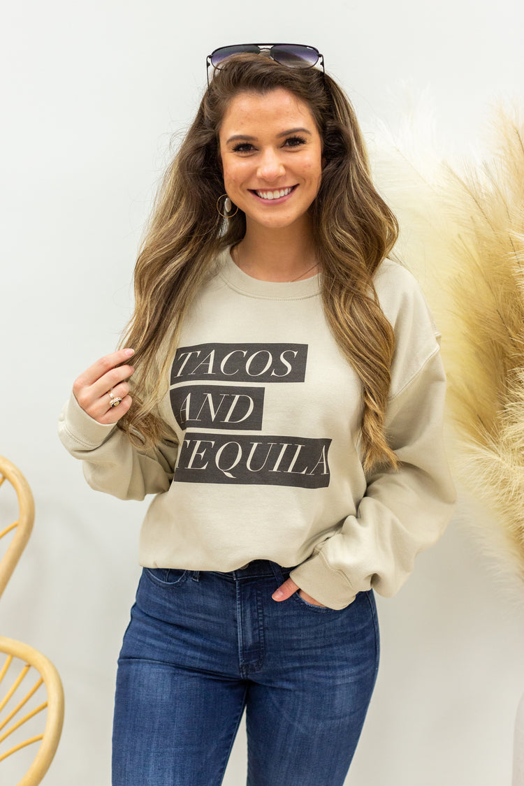 Tacos & Tequila Crewneck Sweatshirt