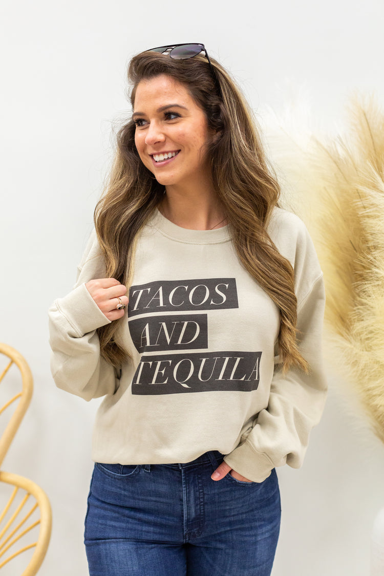 Tacos & Tequila Crewneck Sweatshirt