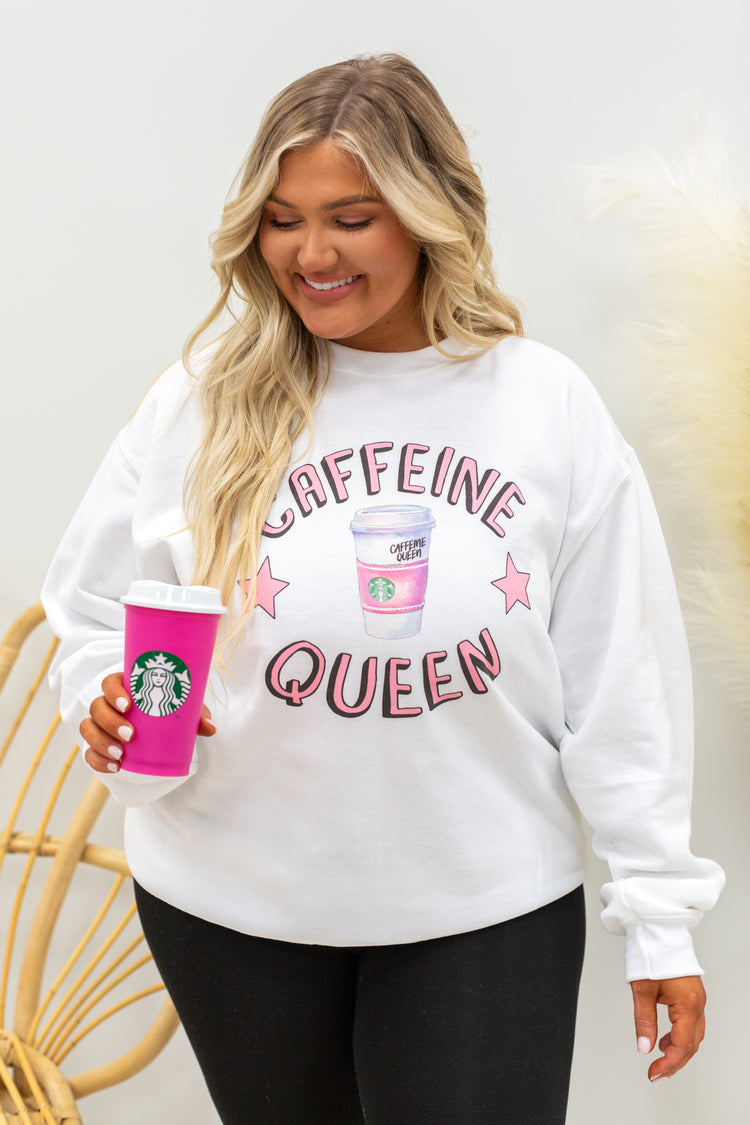 Caffeine Queen Crewneck Sweatshirt