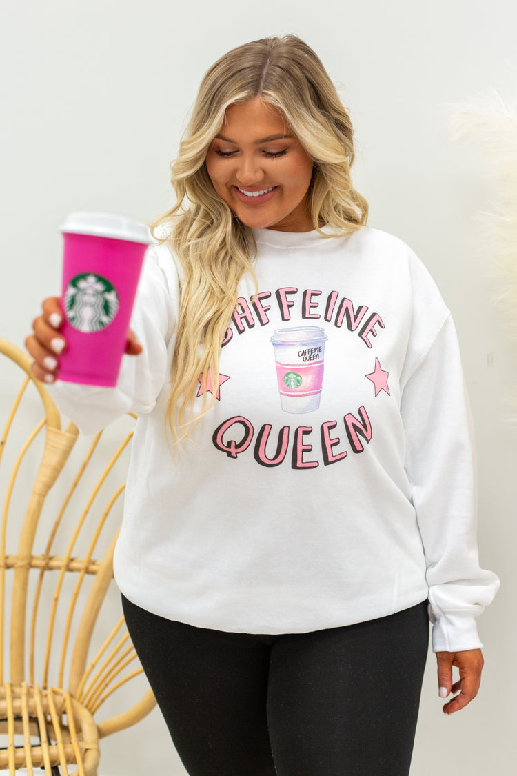 Caffeine Queen Crewneck Sweatshirt
