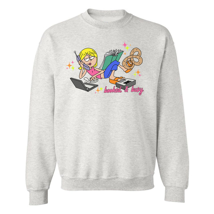 Lizzie McGuire Booked & Busy Crewneck Sweatshirt