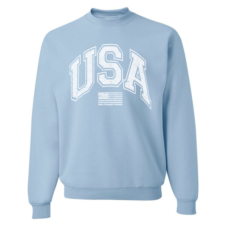 White USA Crewneck Sweatshirt
