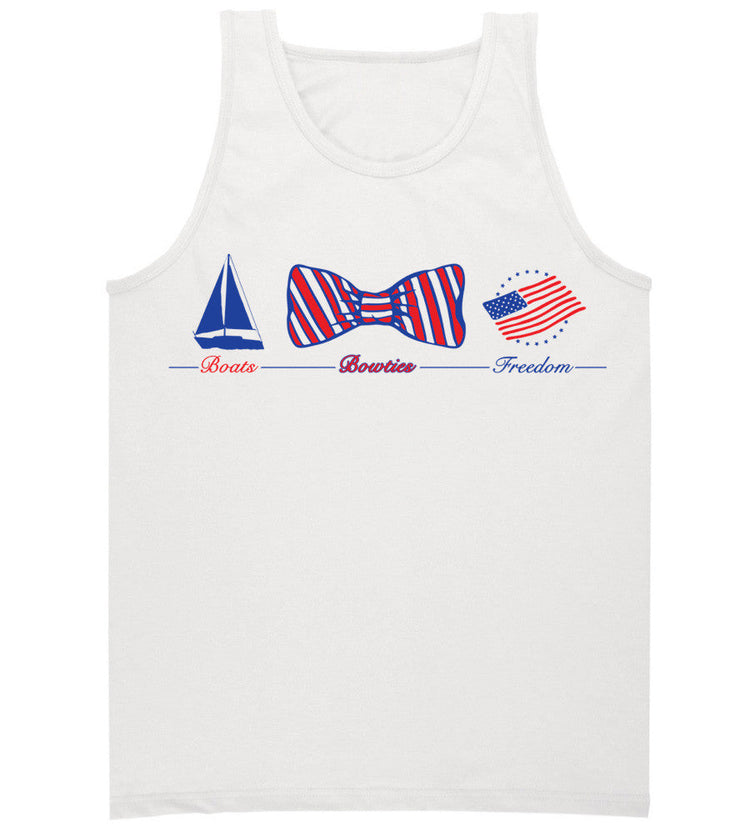 'Boats, Bow Ties & Freedom' Tank Top- 3rd Edition