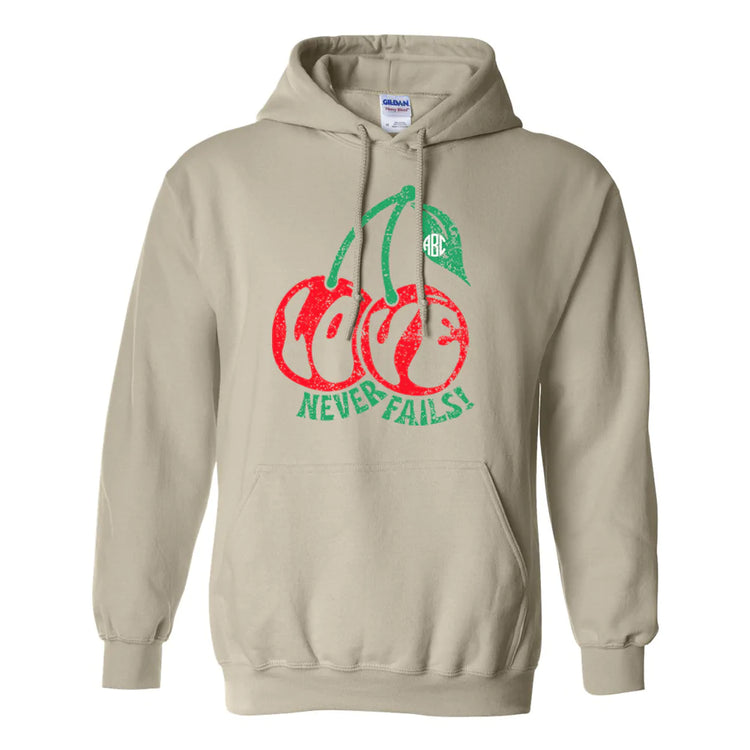Love Never Fails Cherries Hoodie