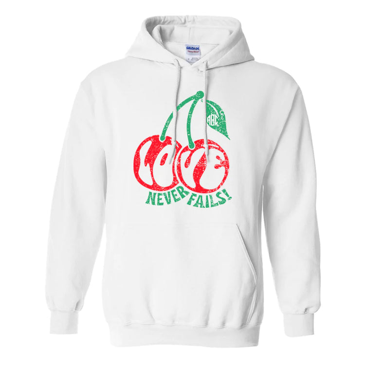 Love Never Fails Cherries Hoodie
