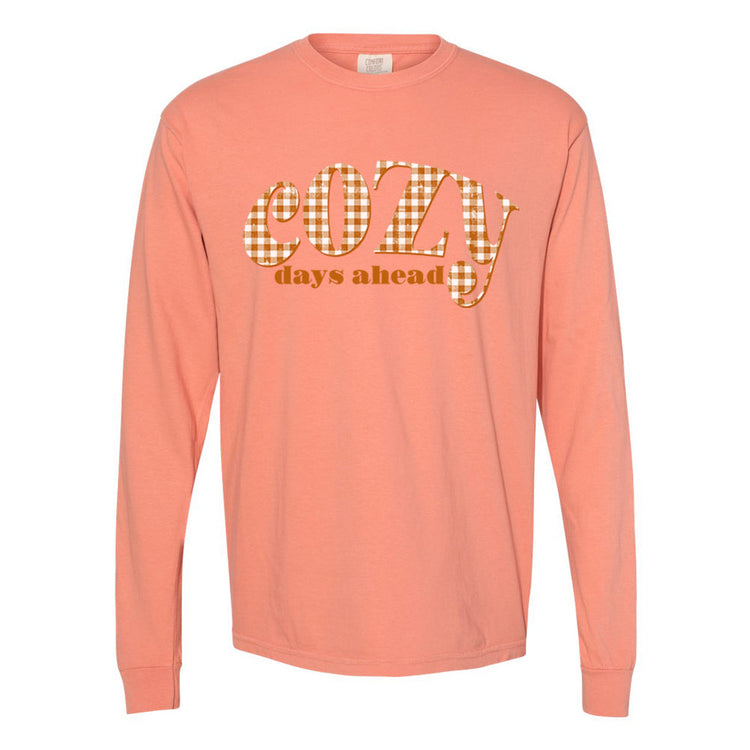 Cozy Days Ahead Comfort Colors Long Sleeve T-Shirt