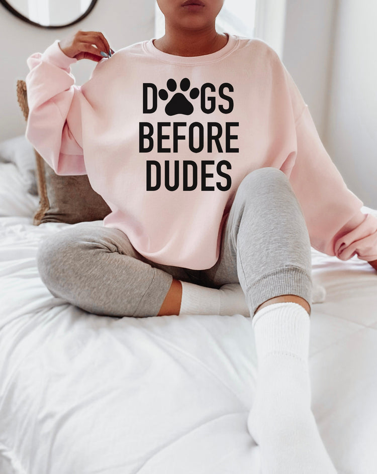 Dogs Before Dudes Crewneck Sweatshirt