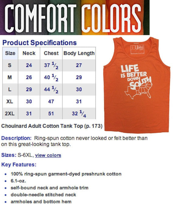 Life is Better Down South' Tank Top