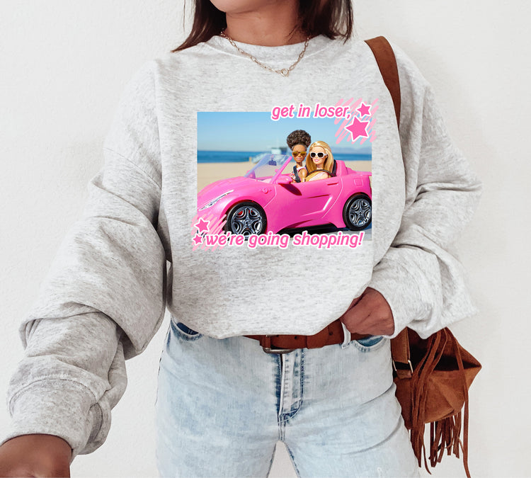 Barbie Mean Girls Shopping Crewneck Sweatshirt