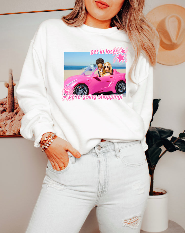 Barbie Mean Girls Shopping Crewneck Sweatshirt