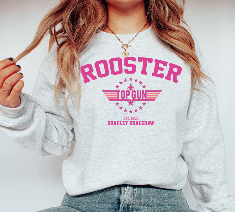 Rooster 'Top Gun' Crewneck Sweatshirt