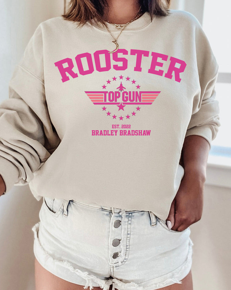 Rooster 'Top Gun' Crewneck Sweatshirt