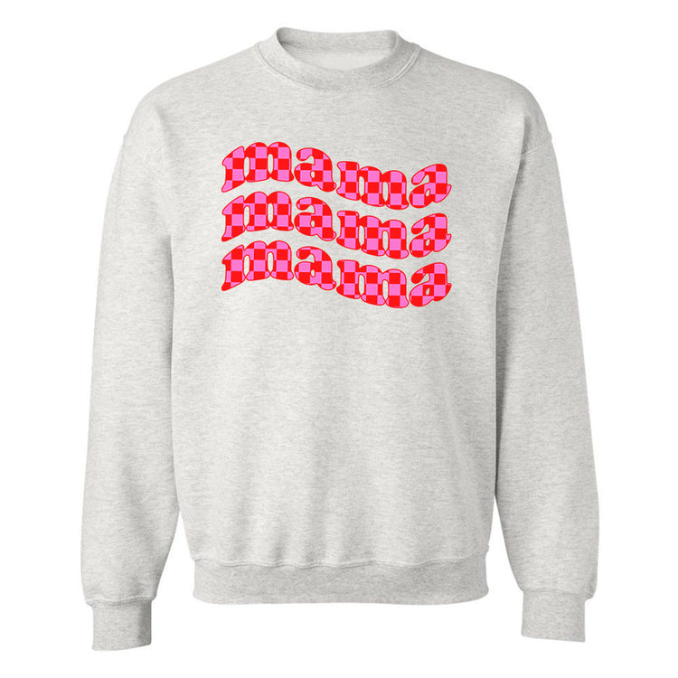 Mama Check Crewneck Sweatshirt