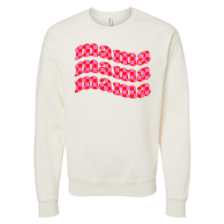 Mama Check Crewneck Sweatshirt