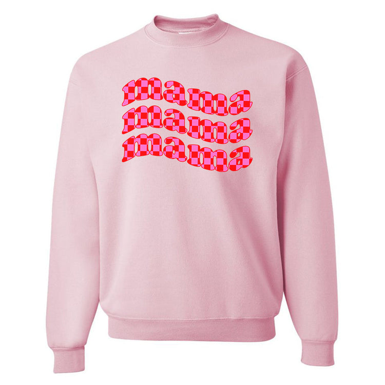 Mama Check Crewneck Sweatshirt