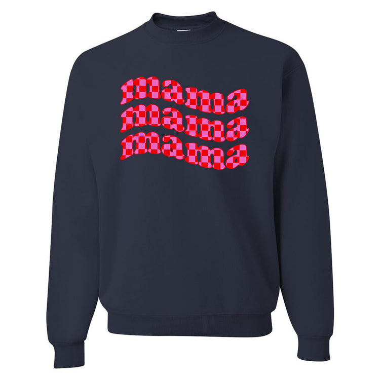 Mama Check Crewneck Sweatshirt
