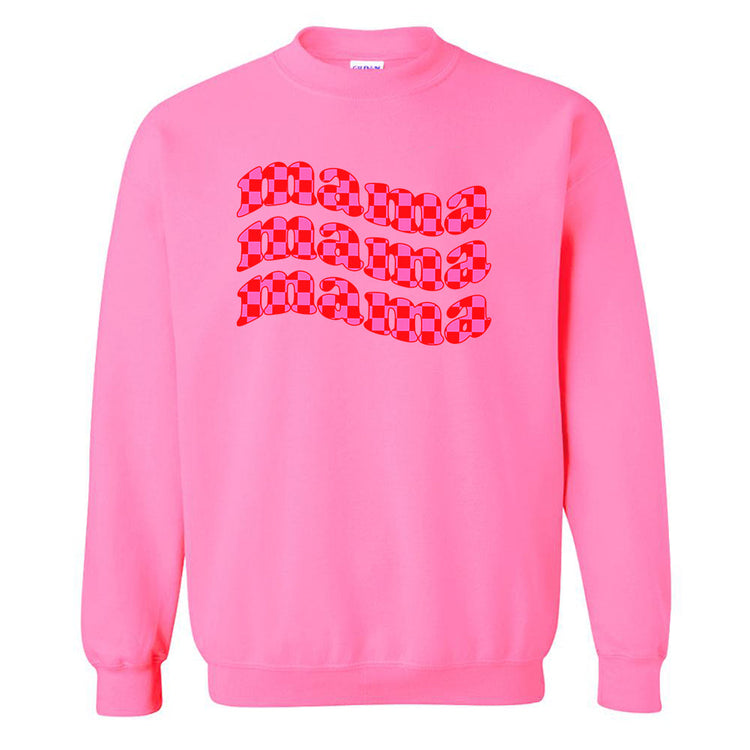 Mama Check Crewneck Sweatshirt