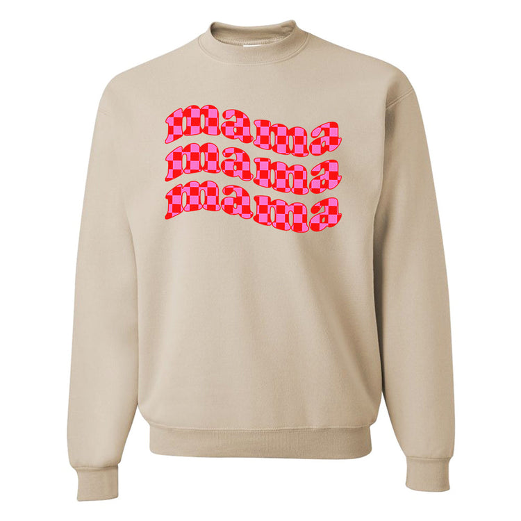 Mama Check Crewneck Sweatshirt