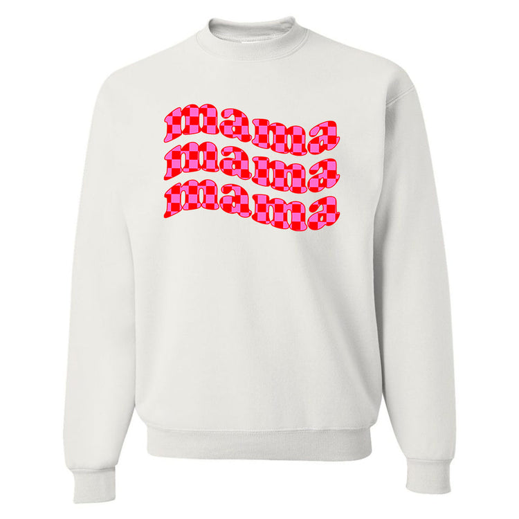 Mama Check Crewneck Sweatshirt