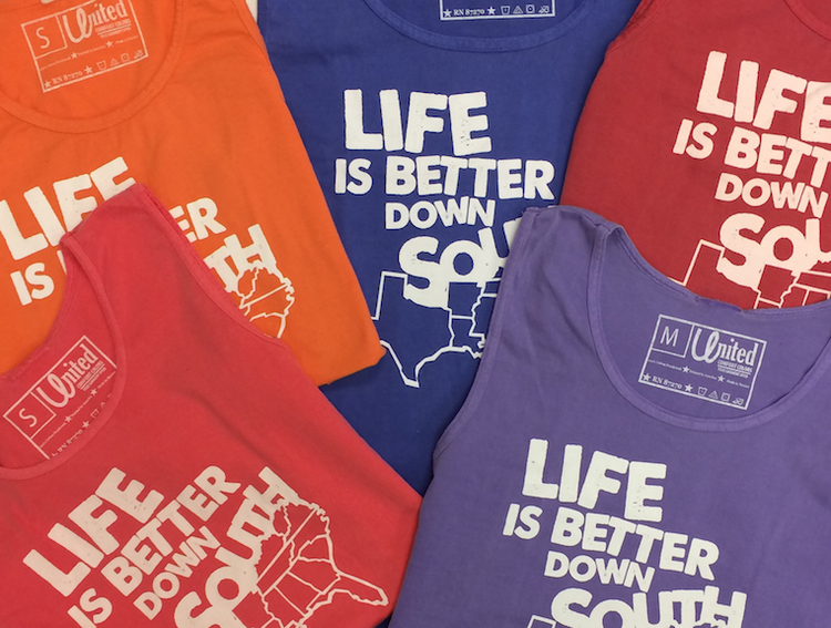 Life is Better Down South' Tank Top