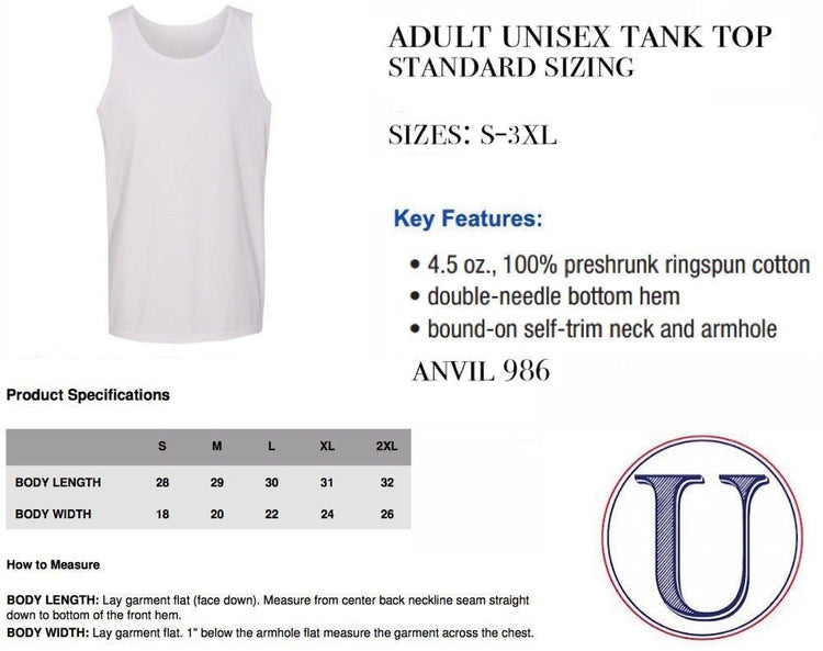 United Premium Tank Top- White Anvil