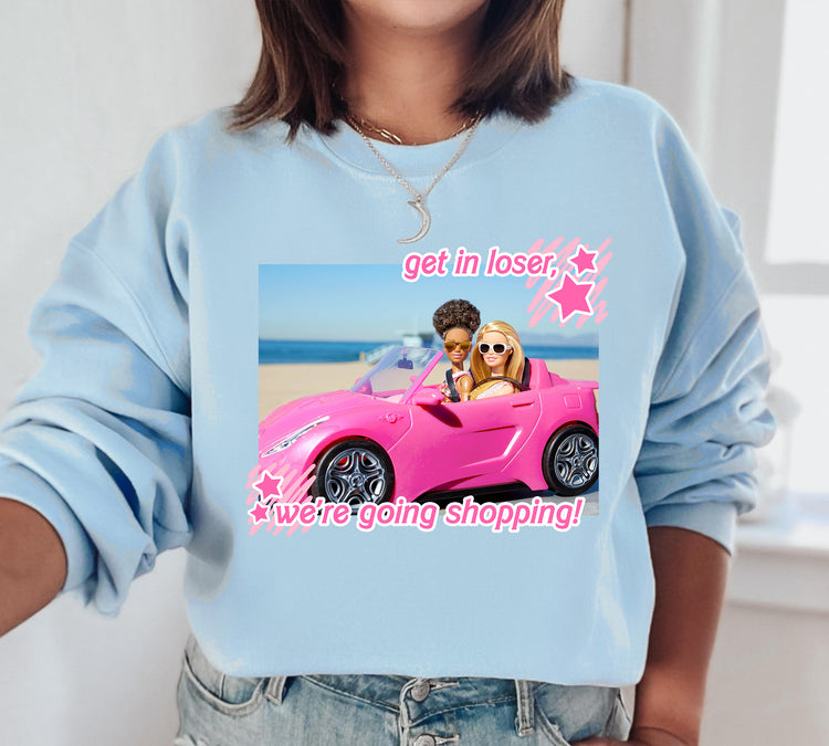 Barbie Mean Girls Shopping Crewneck Sweatshirt