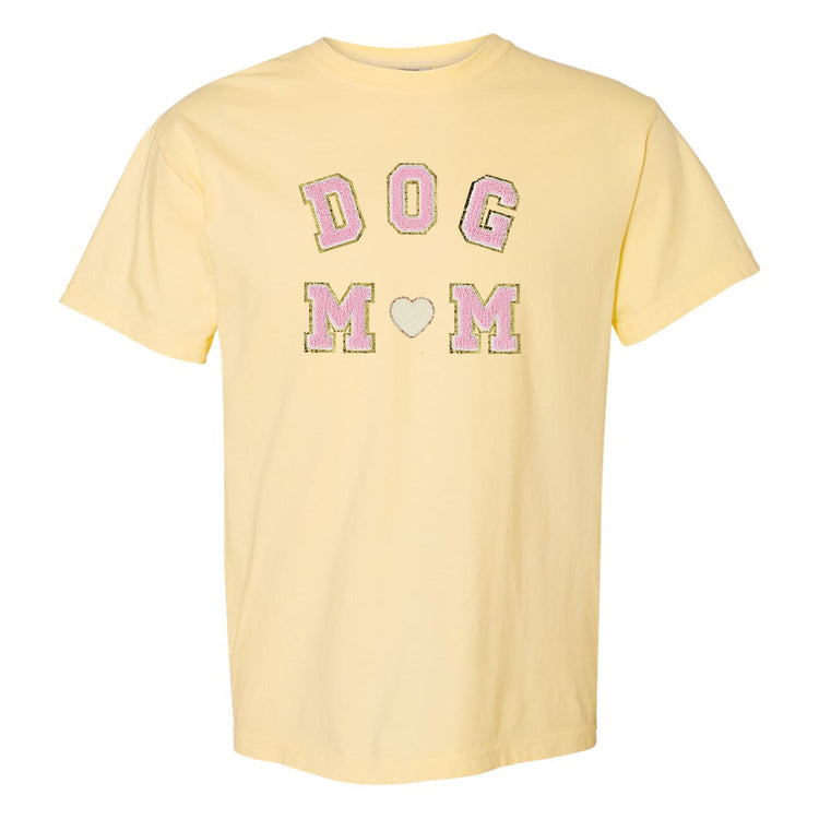 Dog Mom Letter Patch Comfort Colors T-Shirt