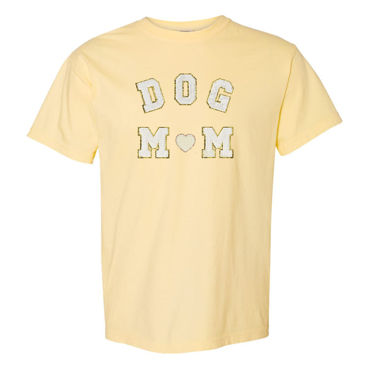 Dog Mom Letter Patch Comfort Colors T-Shirt