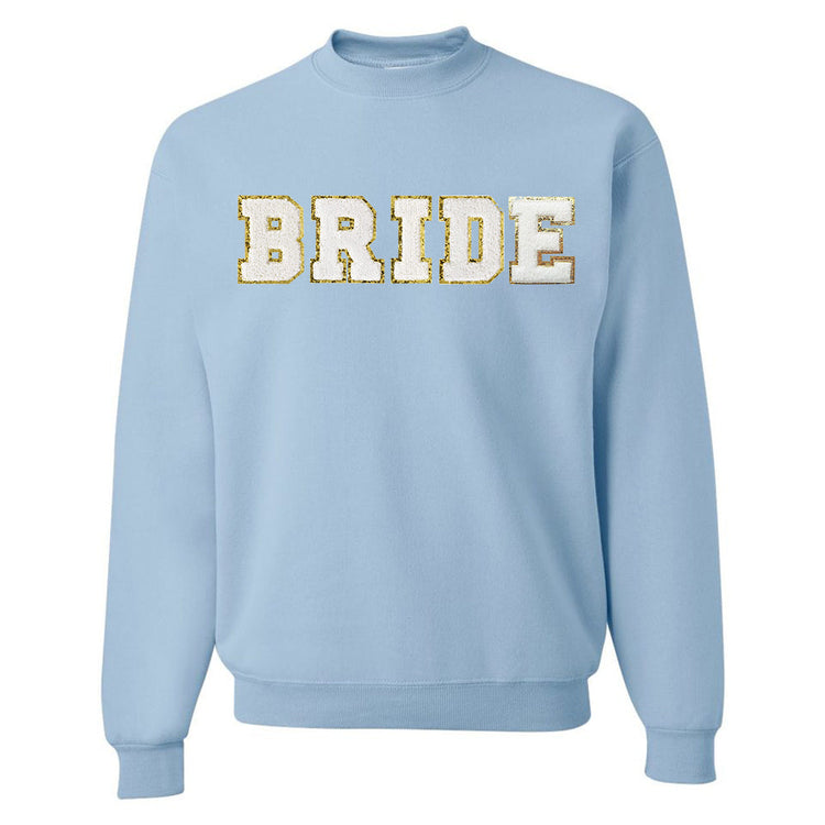 Wifey/Bride Letter Patch Crewneck Sweatshirt