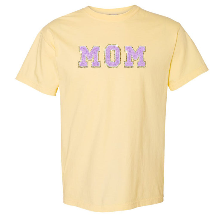 Mama/Mom Letter Patch Comfort Colors T-Shirt