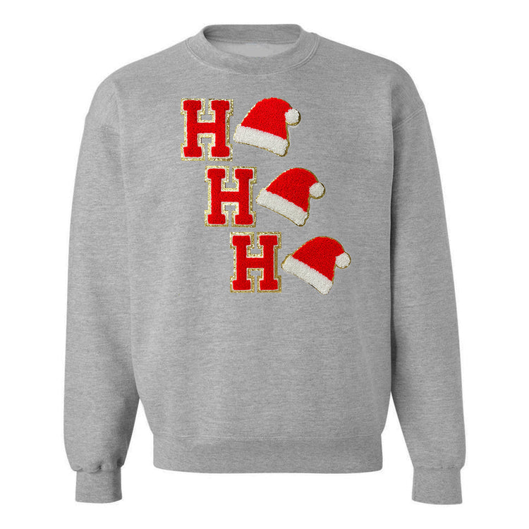 Ho Ho Ho Santa Letter Patch Crewneck Sweatshirt