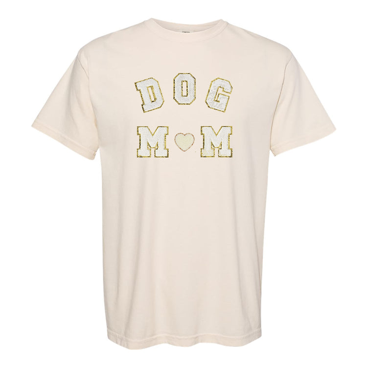 Dog Mom Letter Patch Comfort Colors T-Shirt