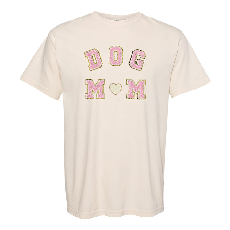 Dog Mom Letter Patch Comfort Colors T-Shirt