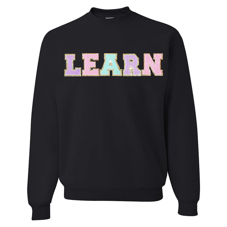 Learn Letter Patch Crewneck Sweatshirt
