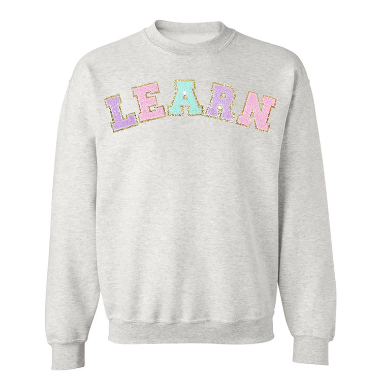 Learn Letter Patch Crewneck Sweatshirt