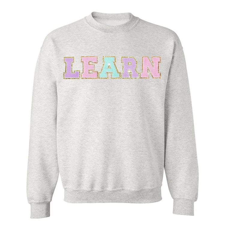 Learn Letter Patch Crewneck Sweatshirt